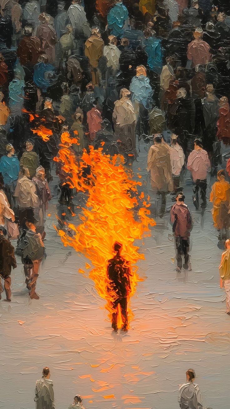 Fire painting